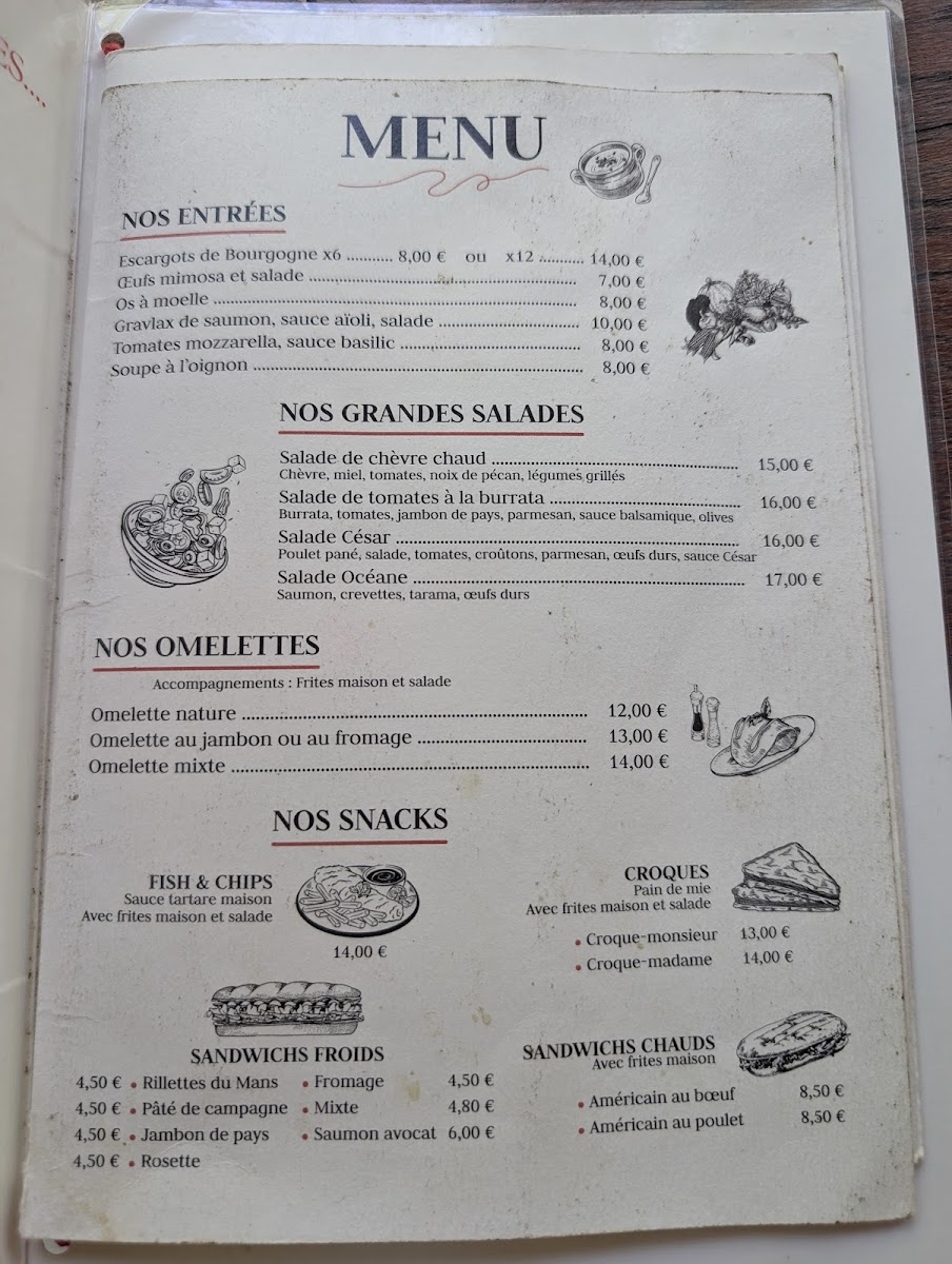 La Butte Aux Piafs Menu - Image 1