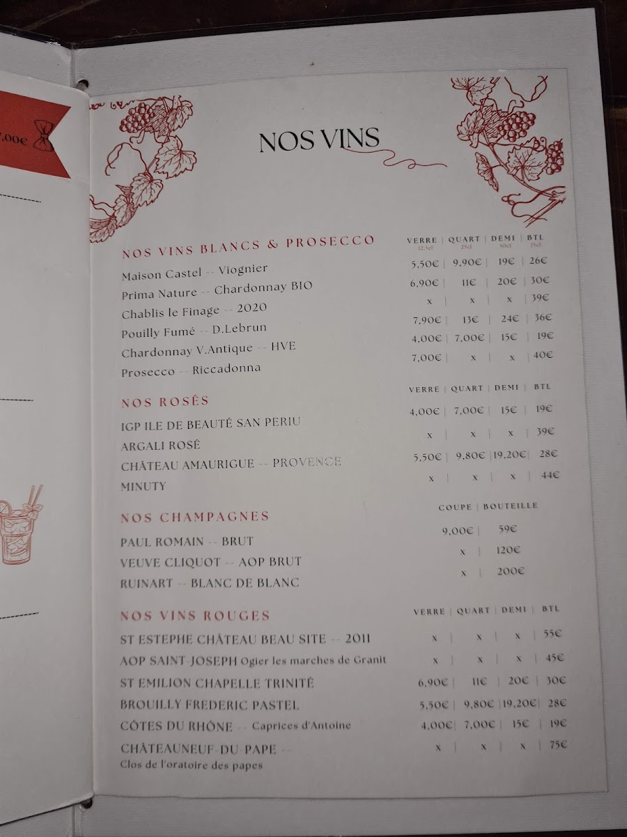 La Butte Aux Piafs Menu - Image 3