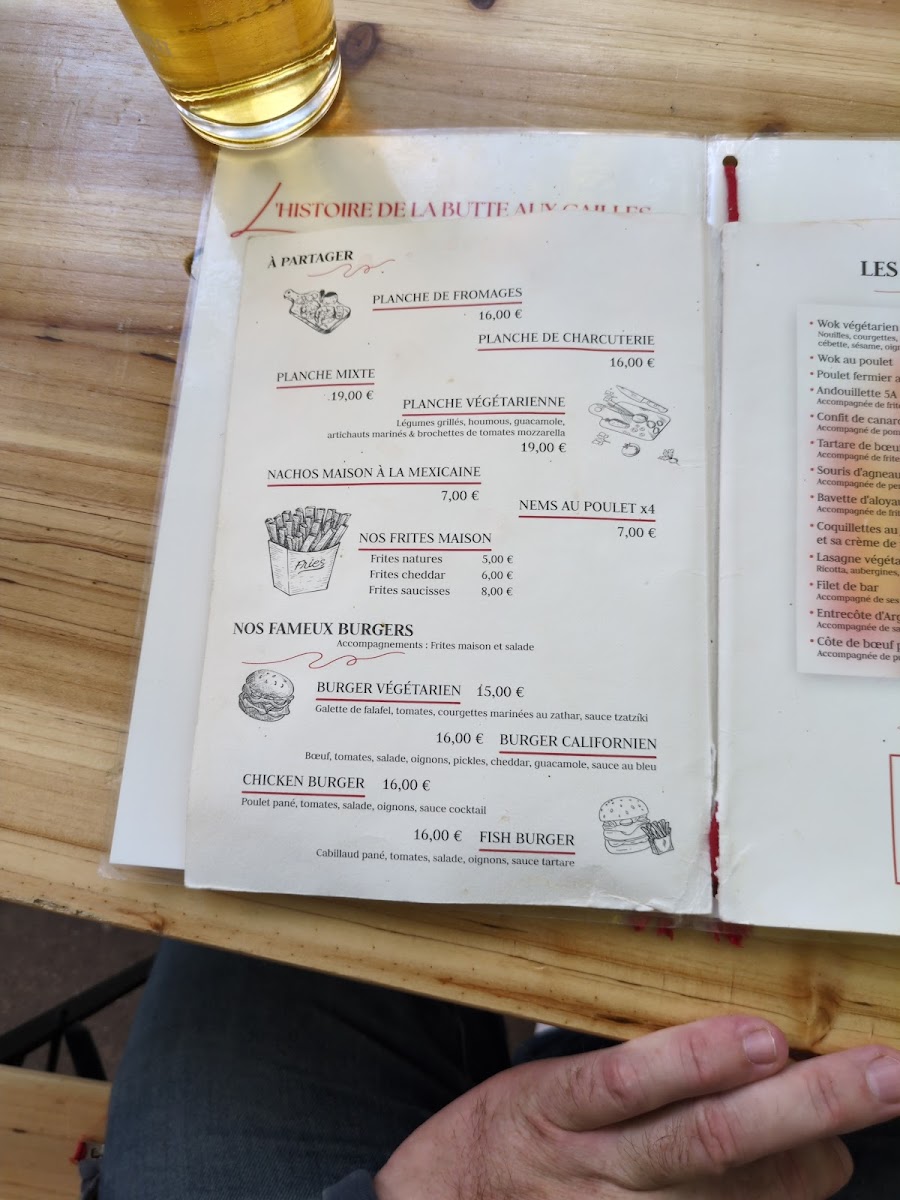 La Butte Aux Piafs Menu - Image 4